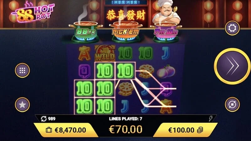 88 Hot Pot - gros paiement dans le jeu de base